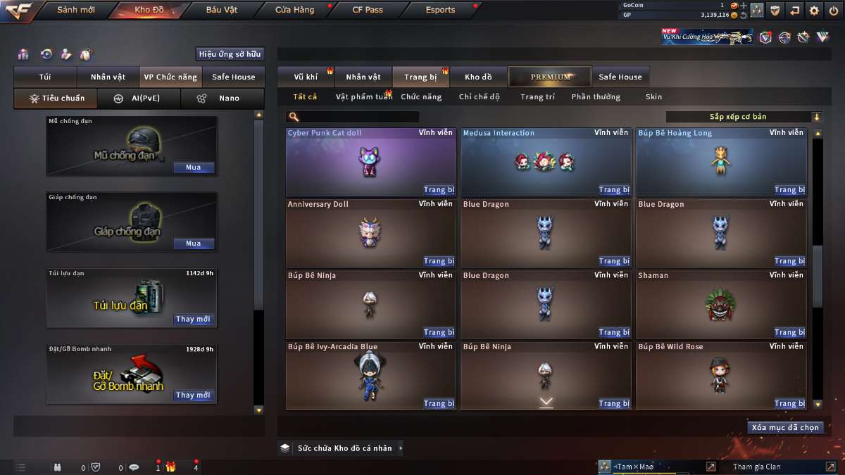 shop acc cf uy tin gia re